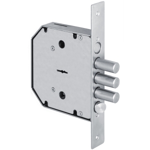 Замок врезной сувальдный с задвижкой и защёлкой GS-SМ 012 (правый), 5 кл.